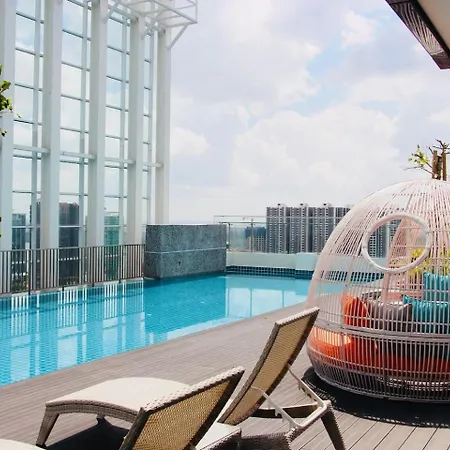 A Cozy & Stylish Apt At Suasana Suites Jb Johor Bahru Exterior photo